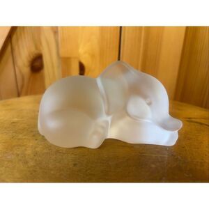 Lenox find crystal frosted elephant made in Germany (5617)